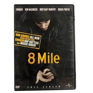 8 Mile 2002 DVD Fullscreen Edition Eminem Brittany Murphy Drama - Pre-Owned